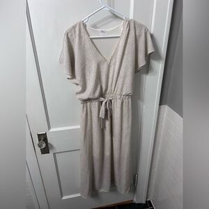 Sienna Sky Midi Dress with V-Neck